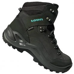 LOWA Renegade GTX Mid WS Bergschuhe Asphalt/Türkis Damen