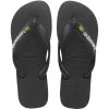 Havaianas Brasil Logo Zehenstegsandalen Black Damen, Herren