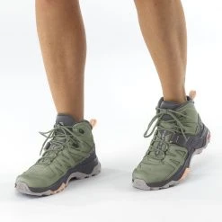 Salomon X Ultra 4 Mid GTX Hikingschuhe Oil Green/Magnet/Almond Cream Damen 14 Salomon X Ultra 4 Mid GTX Hikingschuhe Oil Green/Magnet/Almond Cream Damen -Salomon Shop unnamed file 29