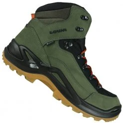 LOWA Renegade GTX Mid Bergschuhe Forest/Orange Herren