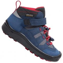 Keen Hikeport WP Kinder-Wanderschuhe Dress Blues/Firey Red Kinder
